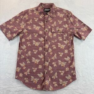 Mountain‎ Khakis Mens Floral Print Button Up Short Sleeve Shirt Medium